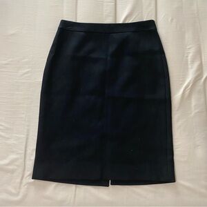 J. Crew Classic Black Pencil Skirt